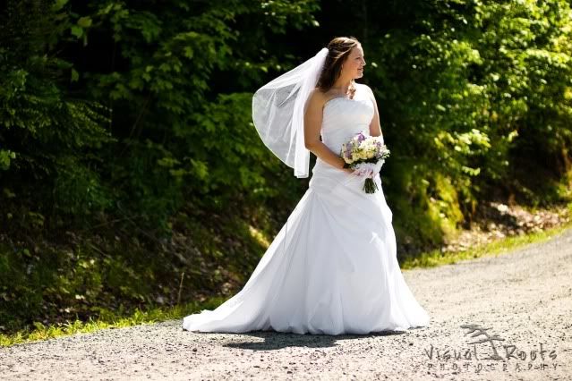 Bride,outdoor,vail,a-line dress