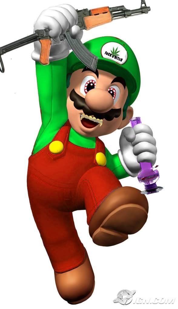 Mario Smoking Weed