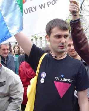 Szymon Niemiec on Equality Parade 2005