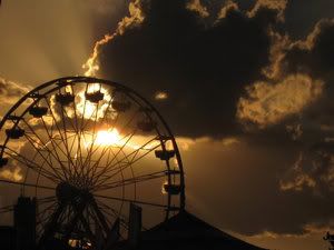 Ferris wheel at sunset Pictures, Images and Photos
