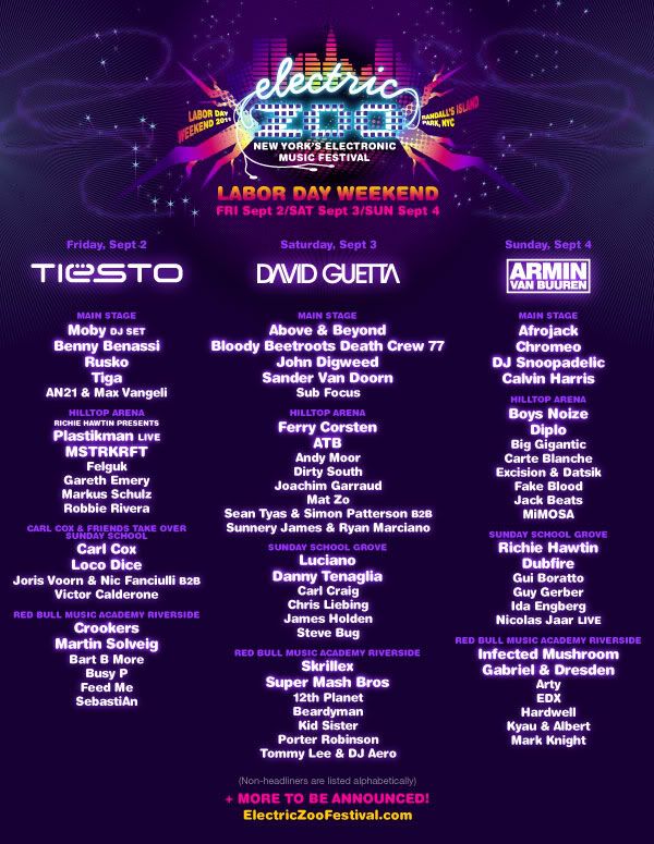 Trancefix Nl Electric Zoo New Lineup Additions Over 40 Acts Added