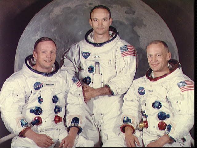 Apollo 11 Moon Landing Crew: Neil Alden Armstrong, Michael Collins, Edwin Eugene 'Buzz' Aldrin, Jr.