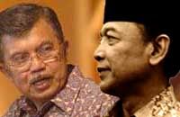Chairman of the Golkar Party, M. Jusuf Kalla and Chaiman of the People's Conscious Party or Hanura