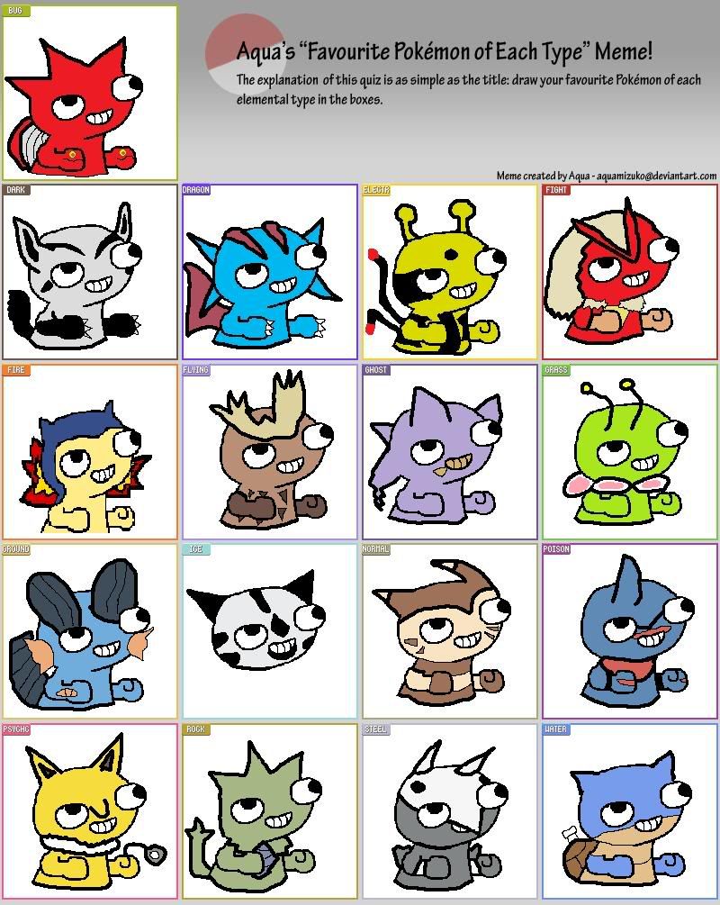[PokeCommunity.com] Type Favorites