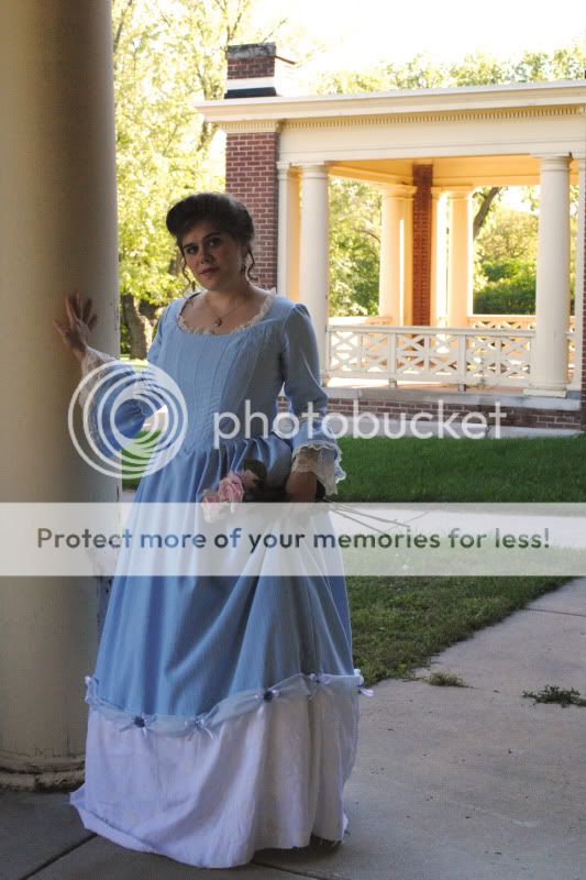 Colonial Revolution 18th Century Rococo Blue Ball Dress Gown POTC 